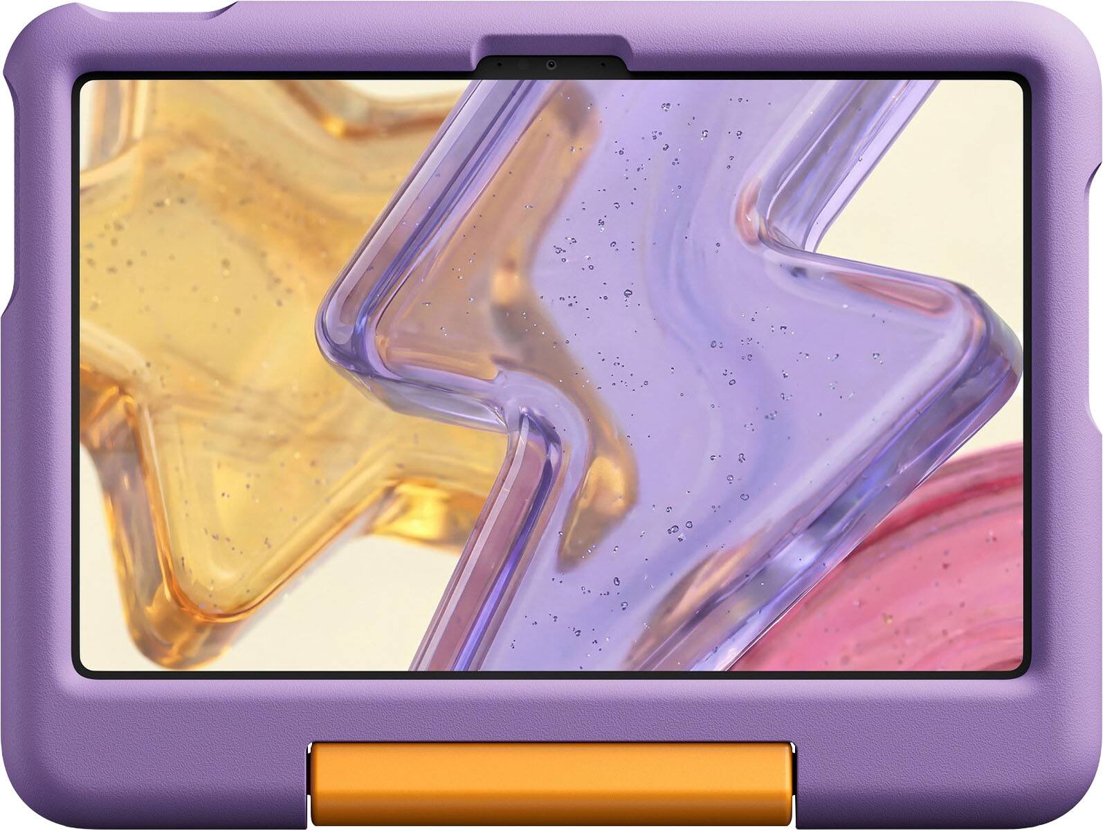 Front. Amazon - Amazon Kids Tablet 11 Case for Ages 3-6 - Protective, with Built-In Handle and Stand - Tiger.
