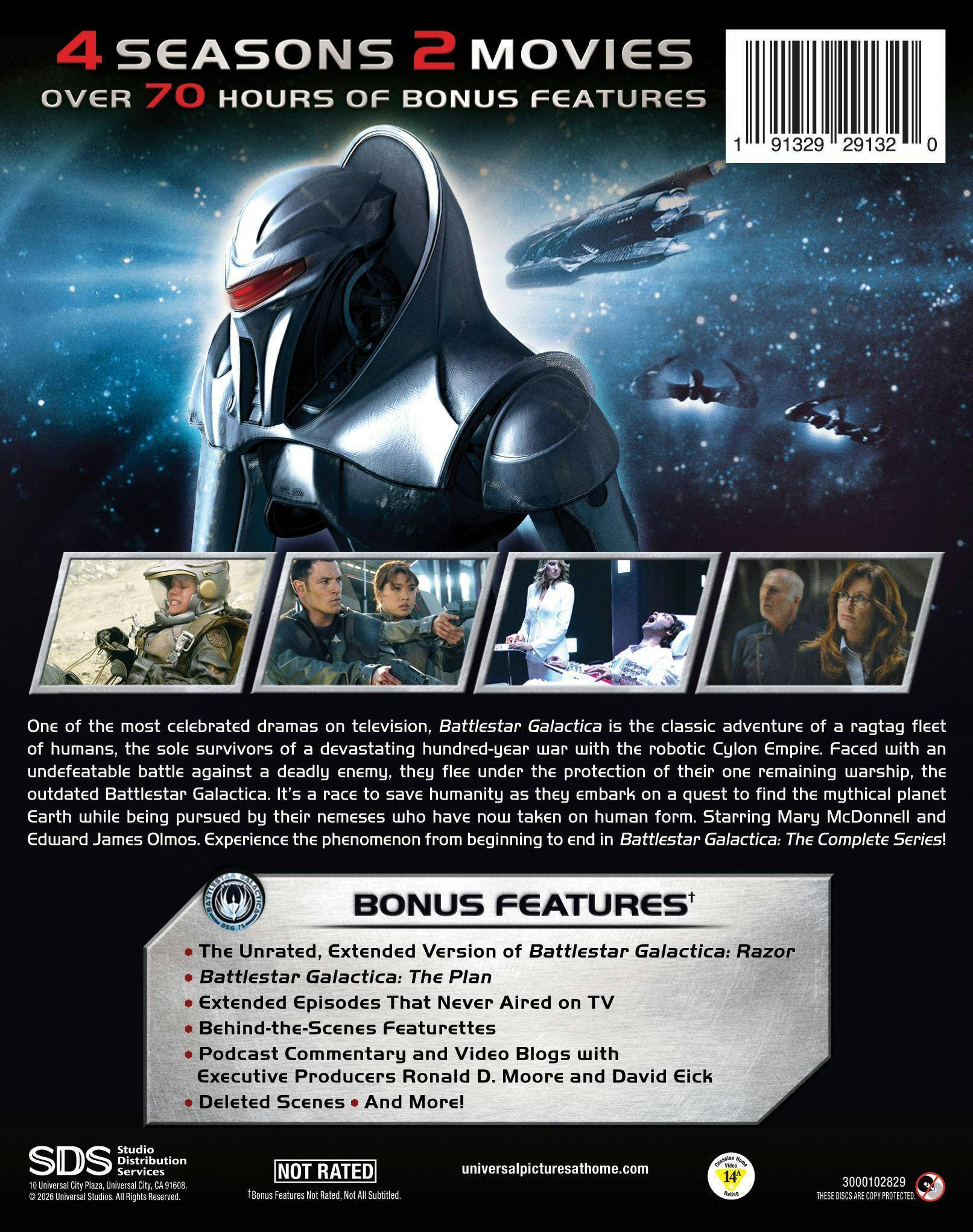 Back. Battlestar Galactica: The Complete Series (Repackaged Collection ) [Blu-ray].