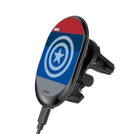 Keyscaper - Marvel Sigil Wireless Mag Car Charger - Captain America