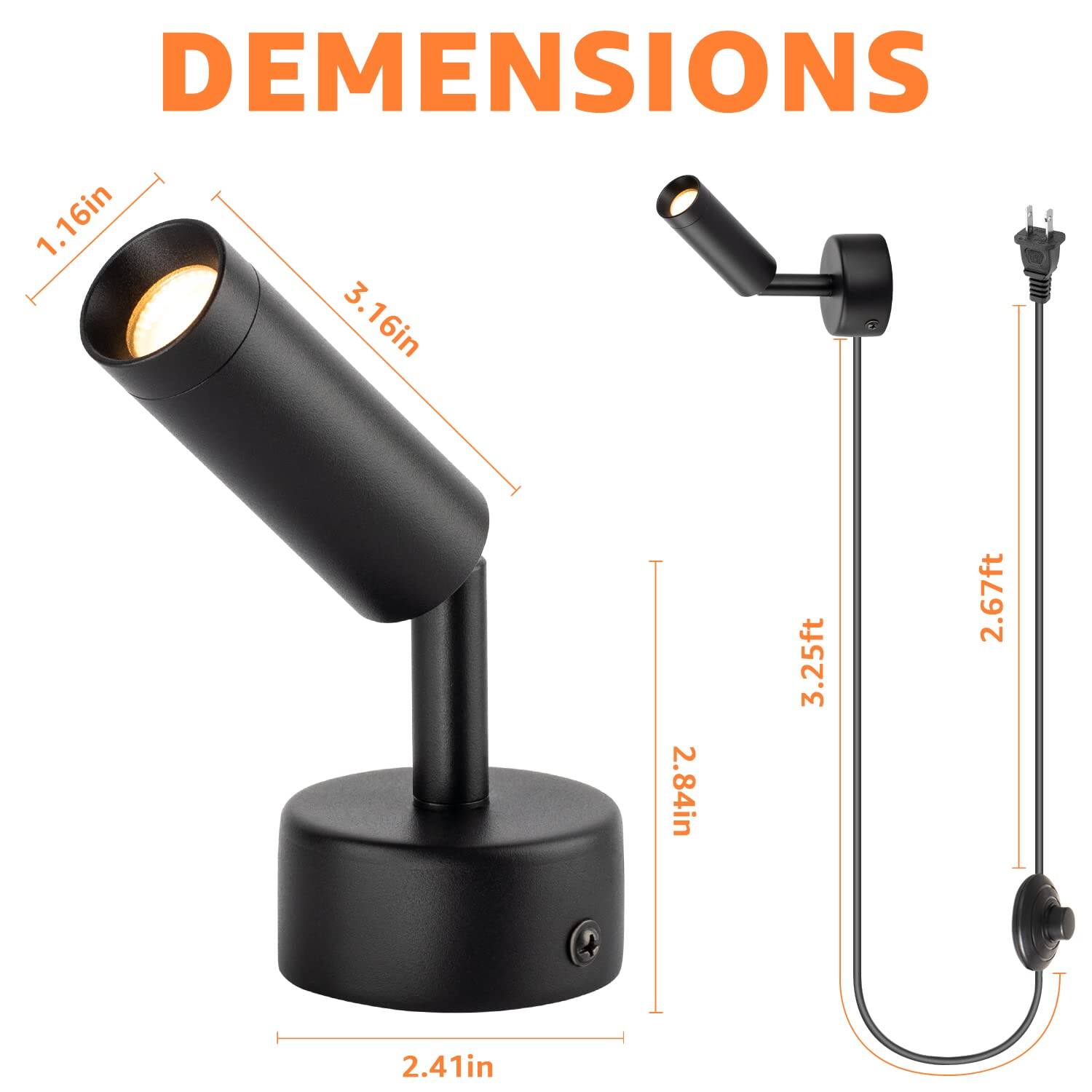 DIMENSIONS  
1.16in  
3.16in  
2.41in  
2.84in  
3.25ft  
2.67ft