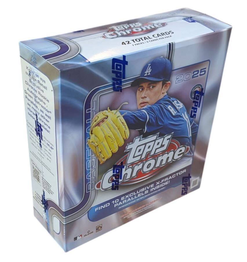 Sure, here is the corrected and grouped text from the image:

---

**Topps Chrome**

**2025**

**42 TOTAL CARDS PER PACK**

**7 PACKS | 6 CARDS PER PACK**

**FIND 10 EXCLUSIVE PARALLELS INSIDE!**

**X-FRAC**

**EXCLUSIVE X-FRAC**

**K D an eye Chrause Retail Green Rookie Parallels, Refractor as other well JOPPS E Chrome OWe Ghr 2TOTAL CARDS PER PACK CARDS 42 1 PACKS TOPPS A 2025 RASA qPPS eove hrome TPS Dr6 OPPS INSIDE! X-FRACTOR 1OPPS PARALLELS EXCLUSIVE e 10 FIND (OR PLATERS**

**Baseball**

**Topps**

**Topps**

**Topps**

**Topps**

**Topps**

**Topps**

**Topps**

**Topps**

**Topps**

**Topps**

**Topps**

**Topps**

**Topps**

**Topps**

**Topps**

**Topps**

**Topps**

**Topps**

**Topps**

**Topps**

**