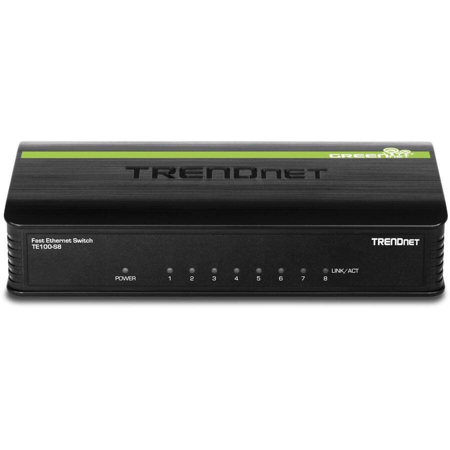 GREEN NET  
TRENDNET  

Fast Ethernet Switch  
TE100-S8  

POWER 1 2 3 4 5 6 7 8  
LINK/ACT
