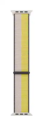 Apple - Watch Band - Sport Loop (45mm) - Oat Milk/Lemon Zest - Regular - Multicolor