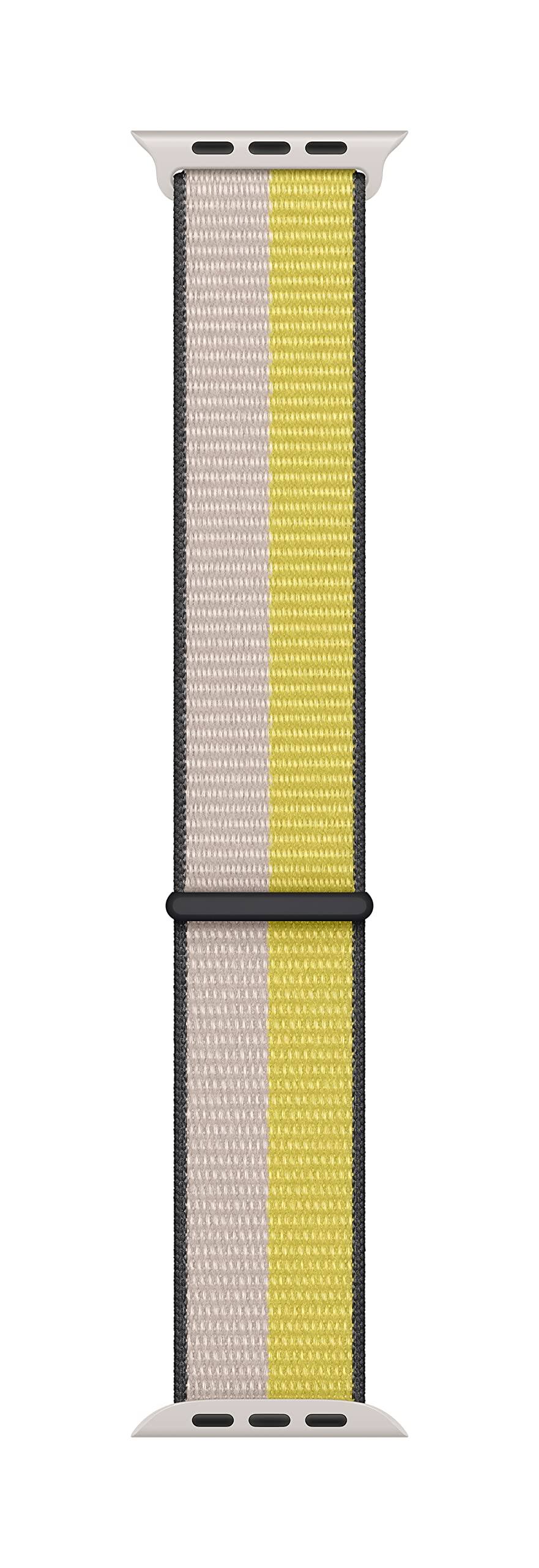 Apple - Watch Band - Sport Loop (45mm) - Oat Milk/Lemon Zest - Regular - Multicolor
