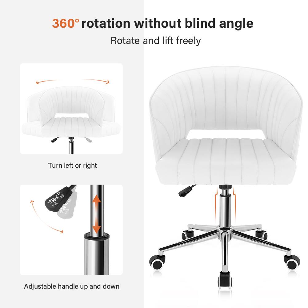 360° rotation without blind angle  
Rotate and lift freely  

Turn left or right  

Adjustable handle up and down