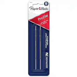 Paper Mate - Profile Ballpoint Pens Refill, Medium Point, 2/Pack - Black Ink