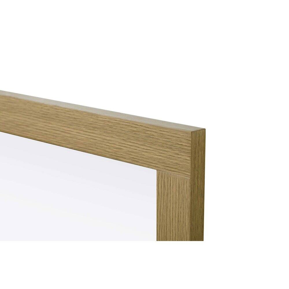 Left. Elegant Kitchen and Bath - Noah Wooden Rectangle Mirror 24 x 36 in Honey Brown - Honey Brown.