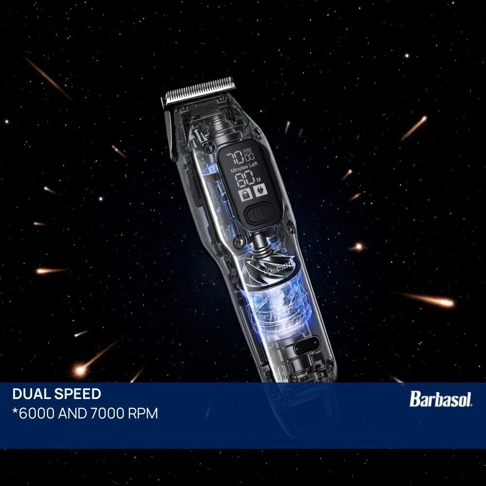 S 70.00 Left Minutes 80% M a 9 DUAL SPEED *6000 AND 7000 RPM Barbasol