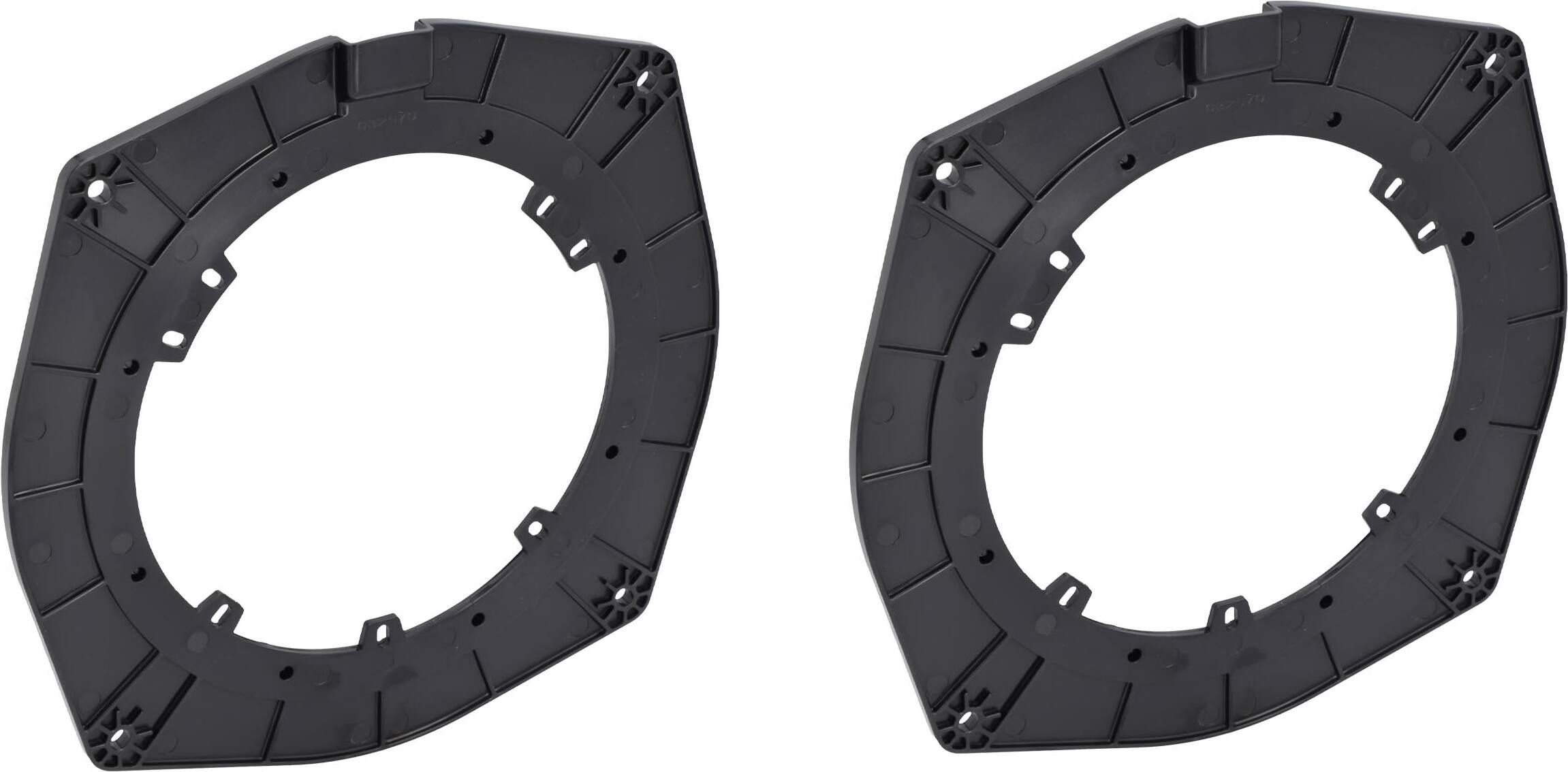 Angle. Metra - Speaker Adapter Plate for Land Rover 2015-2024 Vehicles (2-Pack) - Black.