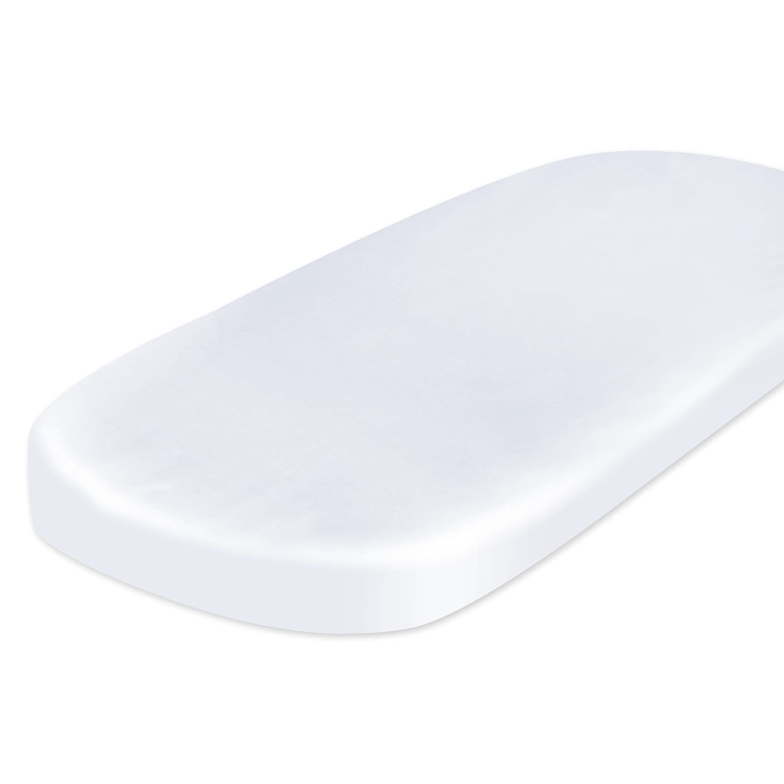 MAGICAL RUBS - Bassinet Sheets For Girl Satin Bedside Sleeper To Fit Mika Micky&baby Delight&dream On Me&baby Joy Sheet Hair (33"x20 - White Bassinet Sheet 2