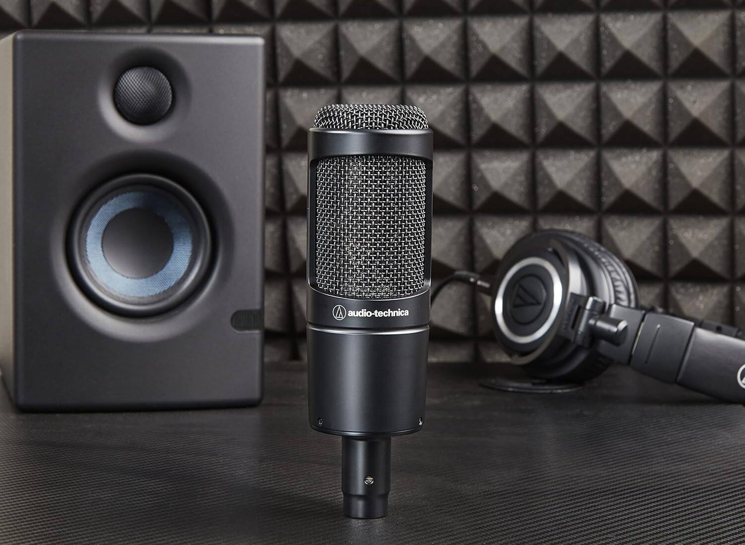 Alt View 5. Audio-Technica - Audio-Technica AT2035 Cardioid Condenser Microphone, 10 Ft XLR Cable, Bundle.
