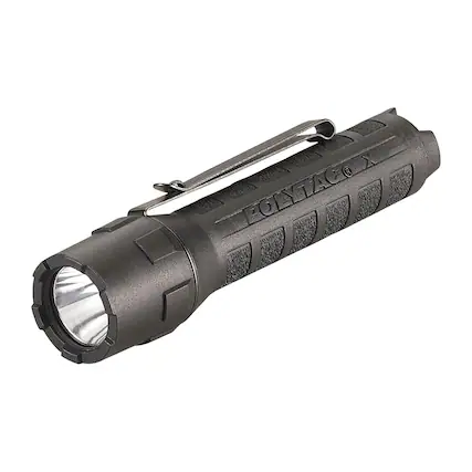 Front. Streamlight - Streamlight 88610 PolyTac X 600-Lumen Multi-Fuel, Professional Tactical Flashlight, Black.