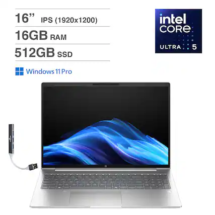 16" IPS (1920x1200)
16GB RAM
512GB SSD
Intel Core Ultra 5
Windows 11 Pro