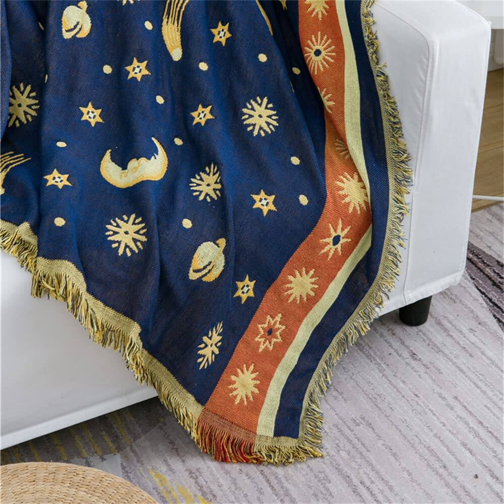 Dapper Styles Hippie Throw Blanket Sun Moon Stars Boho Blankets ...