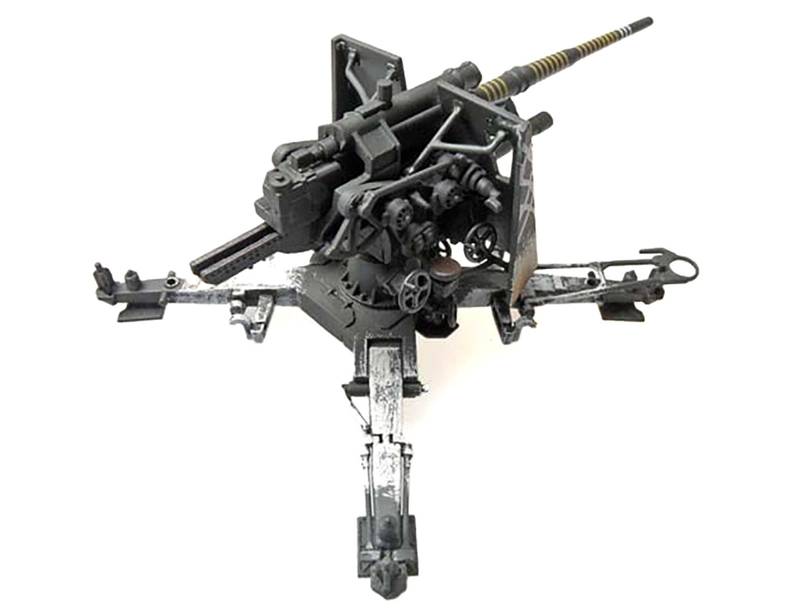 Left. Panzerstahl - 8.8cm Flak18 Gun "Unidentified Unit Russia" (1941/1942) German Army 1/72 Diecast Model by Panzerstahl - Multicolor.