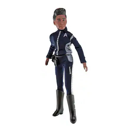 Front. Mego - Mego Star Trek Discovery Michael Burnham 8 Inch Action Figure - Black.