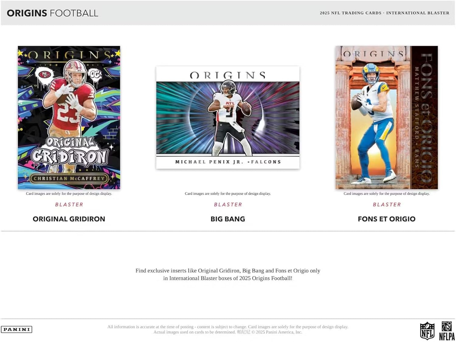 Panini 2025 Origins Football International Blaster Box - Best Buy