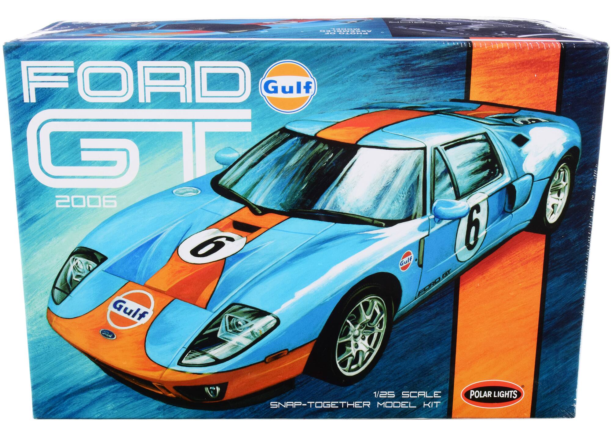CNUEEE . .. .. FORD Gulf GT 2006 9 Gulf 24 Gulf GT FORD 6 119124171 1/25 SCALE SNAP-TOGETHER MODEL KIT POLAR LIGHTS
