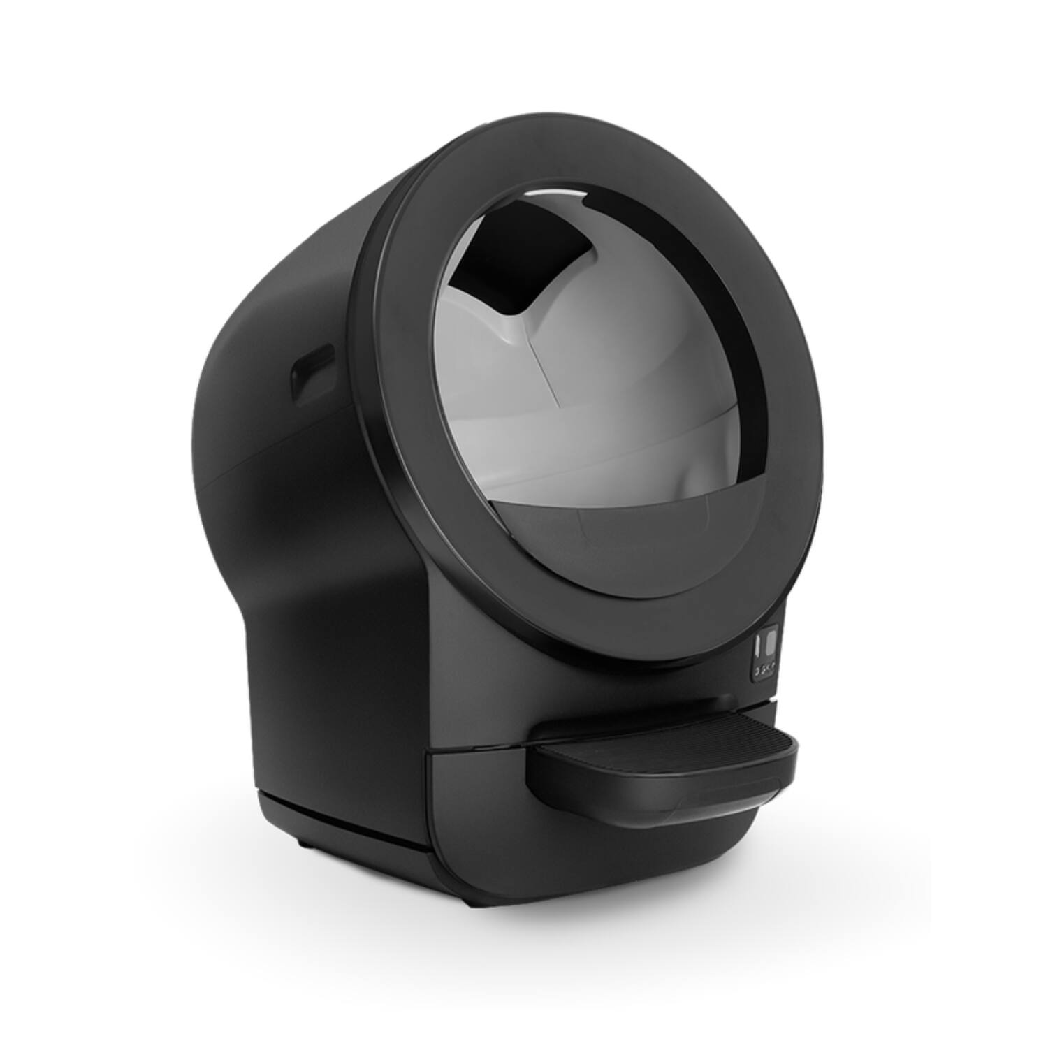 Alt View 2. Whisker - Litter-Robot EVO Compact Smart App-Controlled Automatic Self-Cleaning Litter Box - Black.