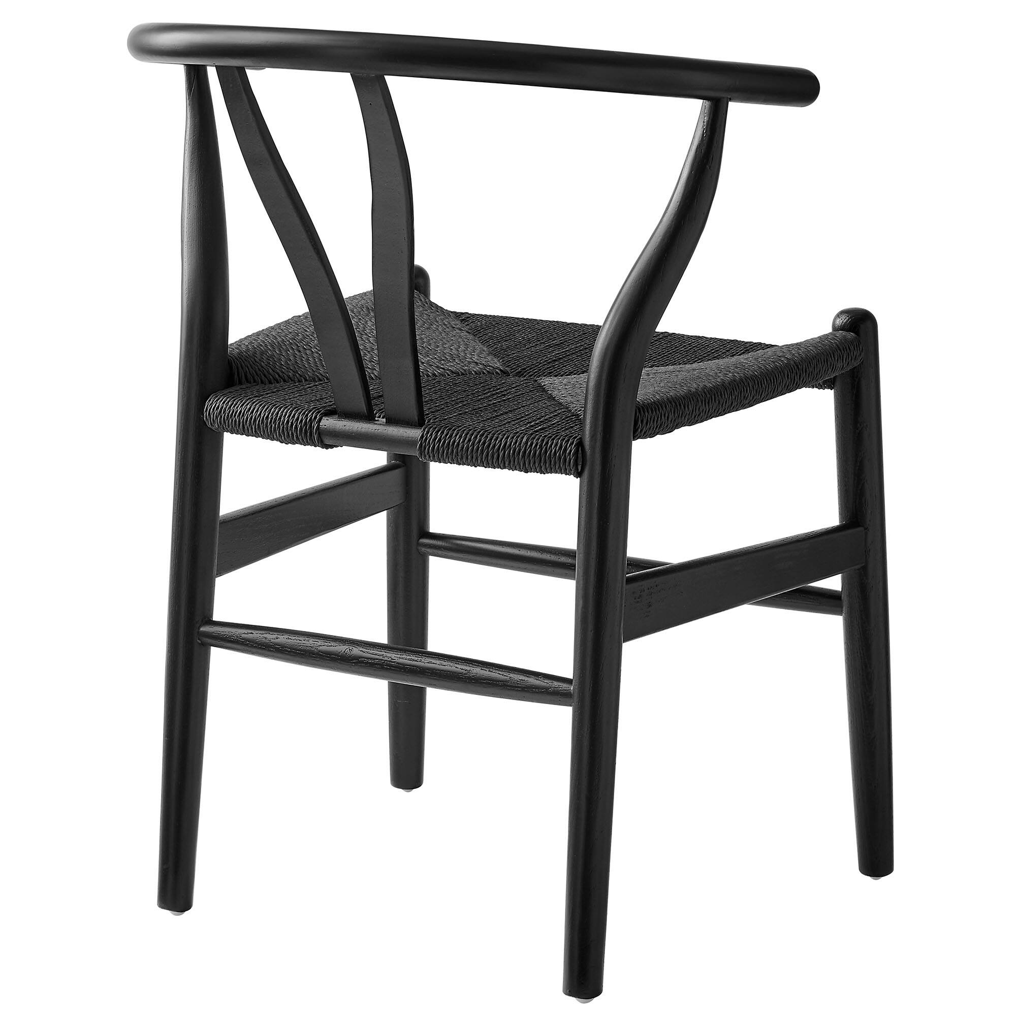 Alt View 1. Modway - Amish 29" Wood Dining Chair by Modway - Black.