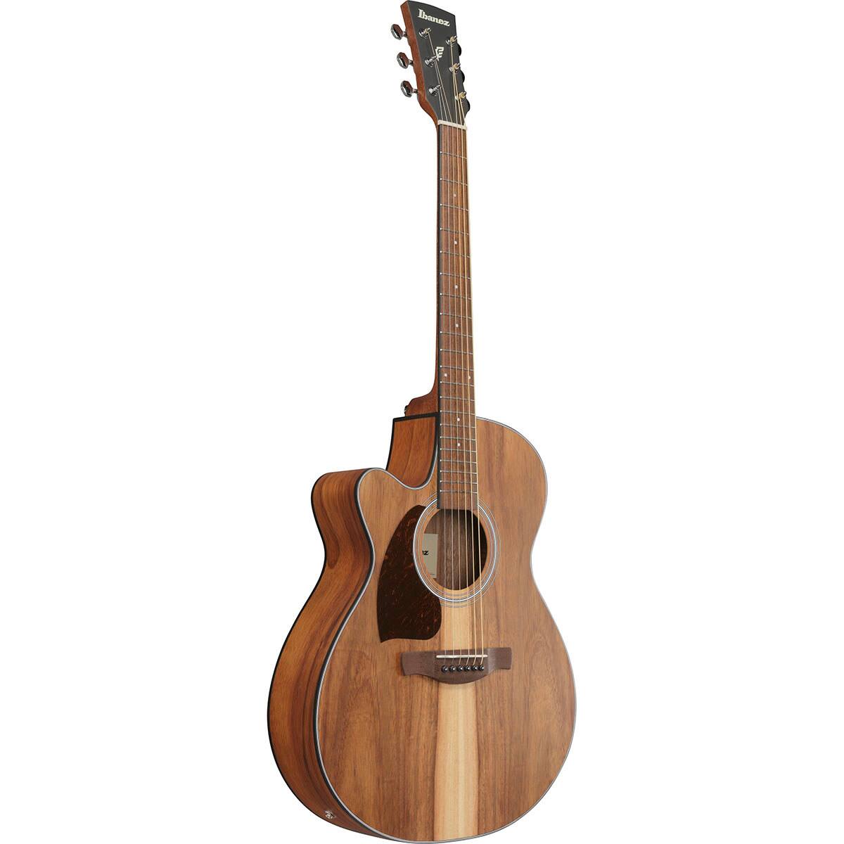 Alt View 2. Ibanez - Ibanez PF Series PC50WSLCE Left-Handed Acoustic Electric Guitar, Open Pore Brown.
