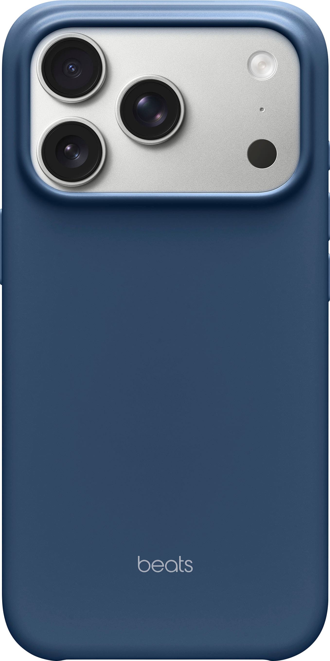 Front. Beats - iPhone 17 Pro Case with MagSafe and Camera Control - Bedrock Blue.