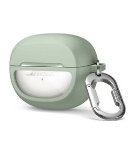 SURITCH - Headphone Case for Bose Ultra Open Earbuds(2024) Wireless Ear Earbuds, Shockproof Protective Cover with Carabiner - Green