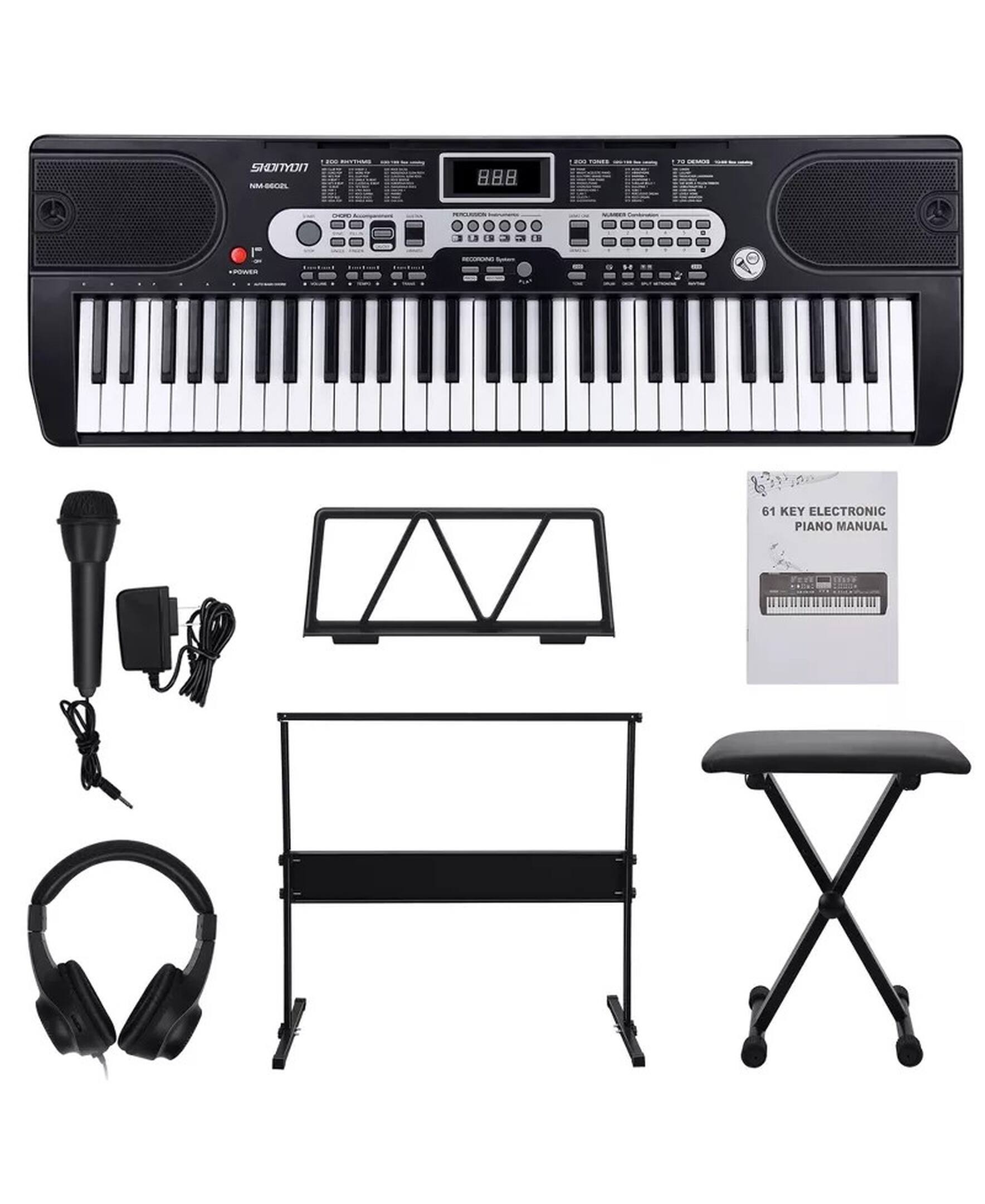 - SHOMTYON NBEC 88
- 61 KEY ELECTRONIC PIANO MANUAL