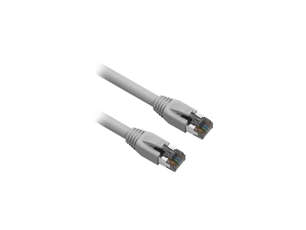 Nippon Labs - Cat8 RJ45 50FT 40Gbps 2000MHz S/FTP Ethernet Cable (Gray)