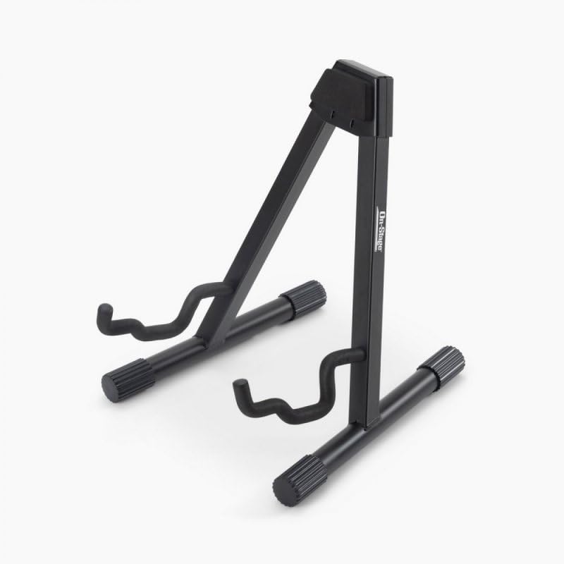 Alt View 6. On Stage Stands - On-Stage GS7462B Professional A-Frame Guitar Stand (Holds Electric, Acoustic, and Bass Guitars, Small Amps, and Mixers, - Black.