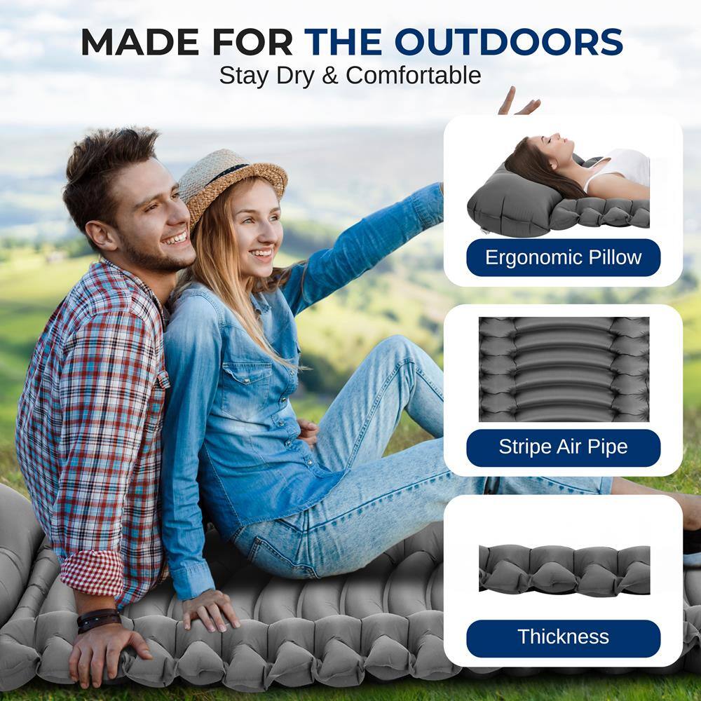 MADE FOR THE OUTDOORS  
Stay Dry & Comfortable  

- Ergonomic Pillow  
- Stripe Air Pipe  
- Thickness
