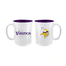 The Memory Company - Minnesota Vikings 2-Pack 15oz. Iridescent Ceramic Mug Set - Multicolor