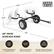 48" W x 20" H x 50" L Acreage Rake
- 1-Inch Tubular Steel Pin-Style Hitch
- 4pcs 20-Inch Tine Reels
Features:
- Provides long-lasting use on rugged terrains.
- Makes set-up and tear down an easy process.
- Specially designed with built-in bearings for smooth operation.