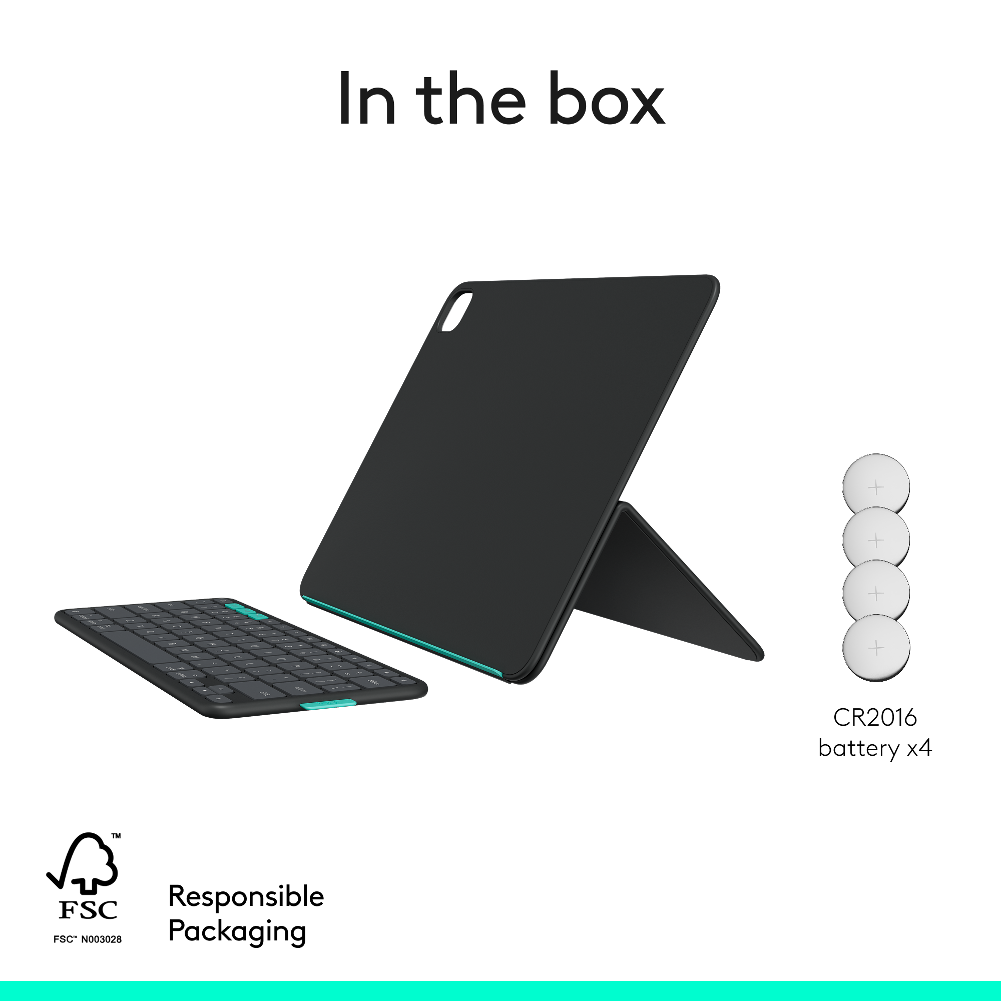 Logitech Flip Folio Keyboard Case for iPad Pro 13 inch
