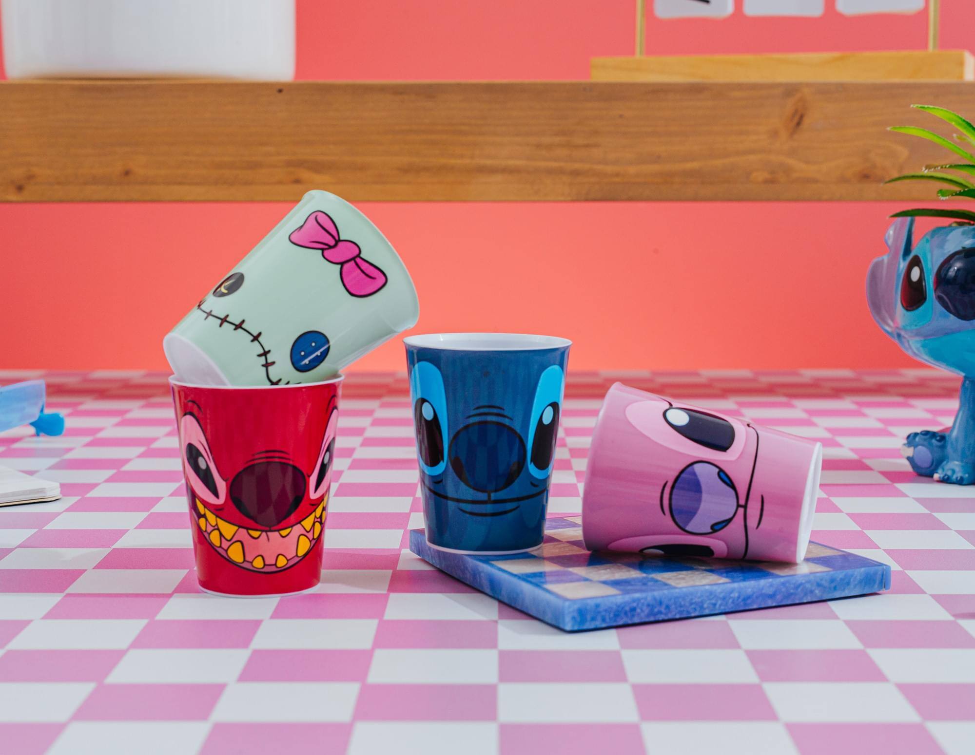 Alt View 2. Disney - Disney Lilo & Stitch 4-Piece Plastic Mini Cup Set | Each Holds 2 Ounces - Multicolored.