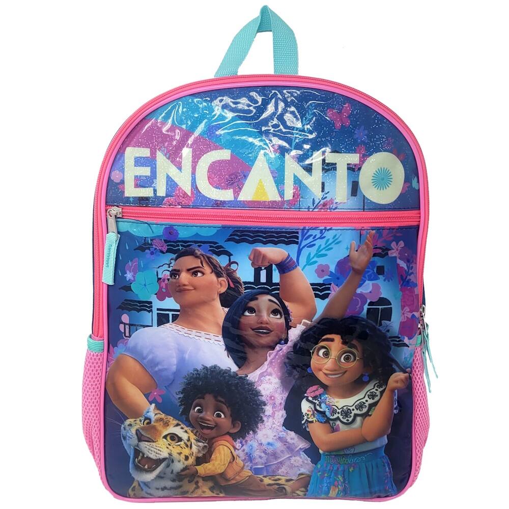 Encanto Backpack 16" Disney Isabel Mirabel Luisa Antonio Madrigal Family - Multicolored
