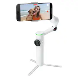 Insta360 - Flow 2 Pro 3-Axis AI-Powered Smartphone Gimbal Stabilizer AI Tracker Bundle, Summit White