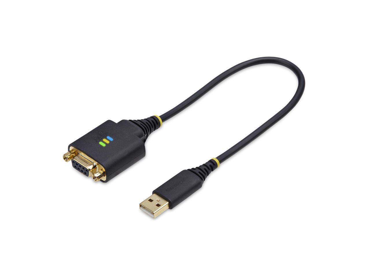 Alt View 7. StarTech.com - StarTech 1ft (30cm) USB to Null Modem Serial Adapter Cable 1P1FFCN-USB-SERIAL.