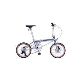 Dahon - K9 16 Inch 9-Speed Folding Bike with Disc Brakes (Quick - Silver