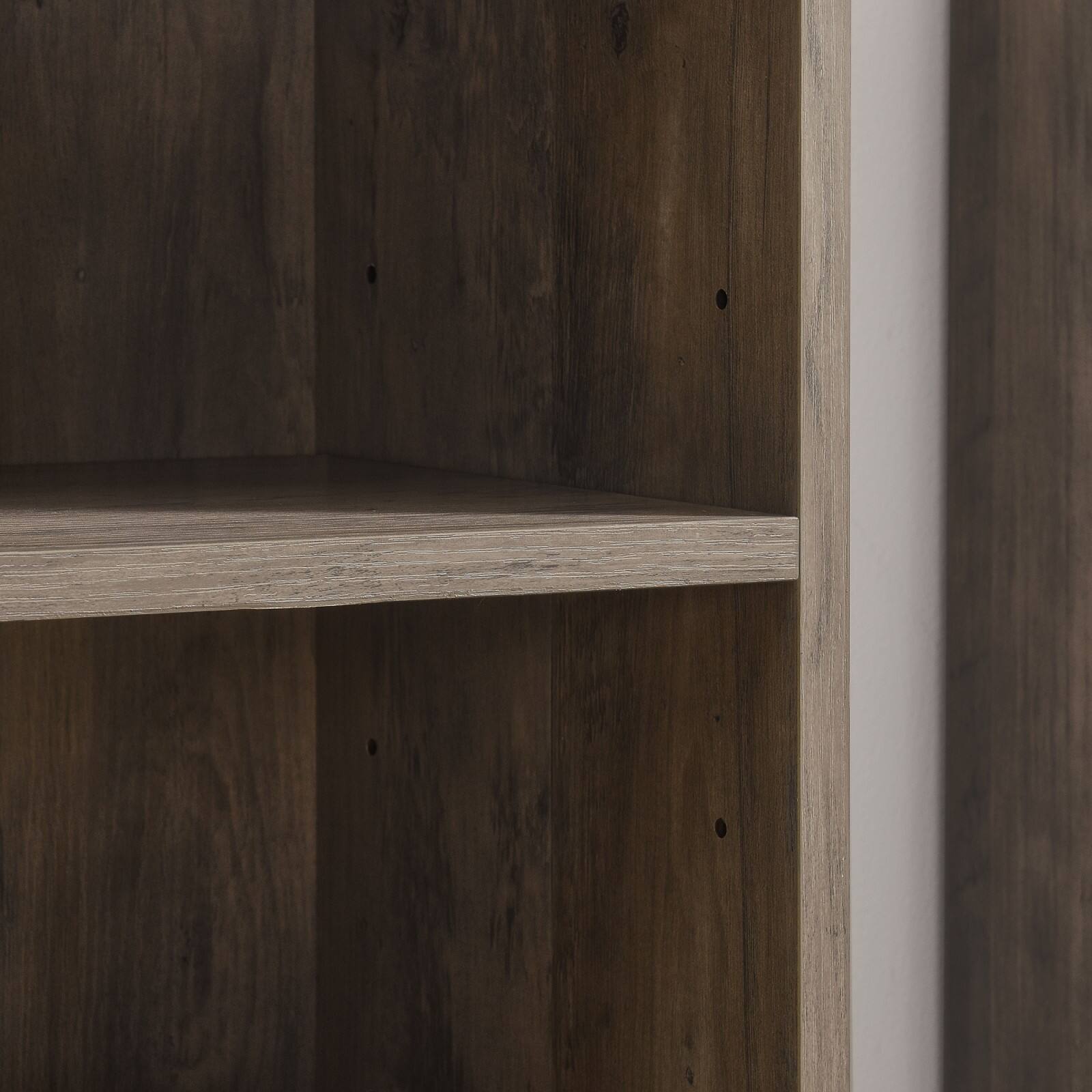 Alt View 10. Ecooso - 8-Tier Media Tower Rack, CD DVD Slim Storage Cabinet with Adjustable Shelves, Tall Narrow Bookcase Display Bookshelf - White.