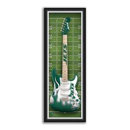 Sporticulture - 14" x 37" Framed Electric Guitar Print - Green