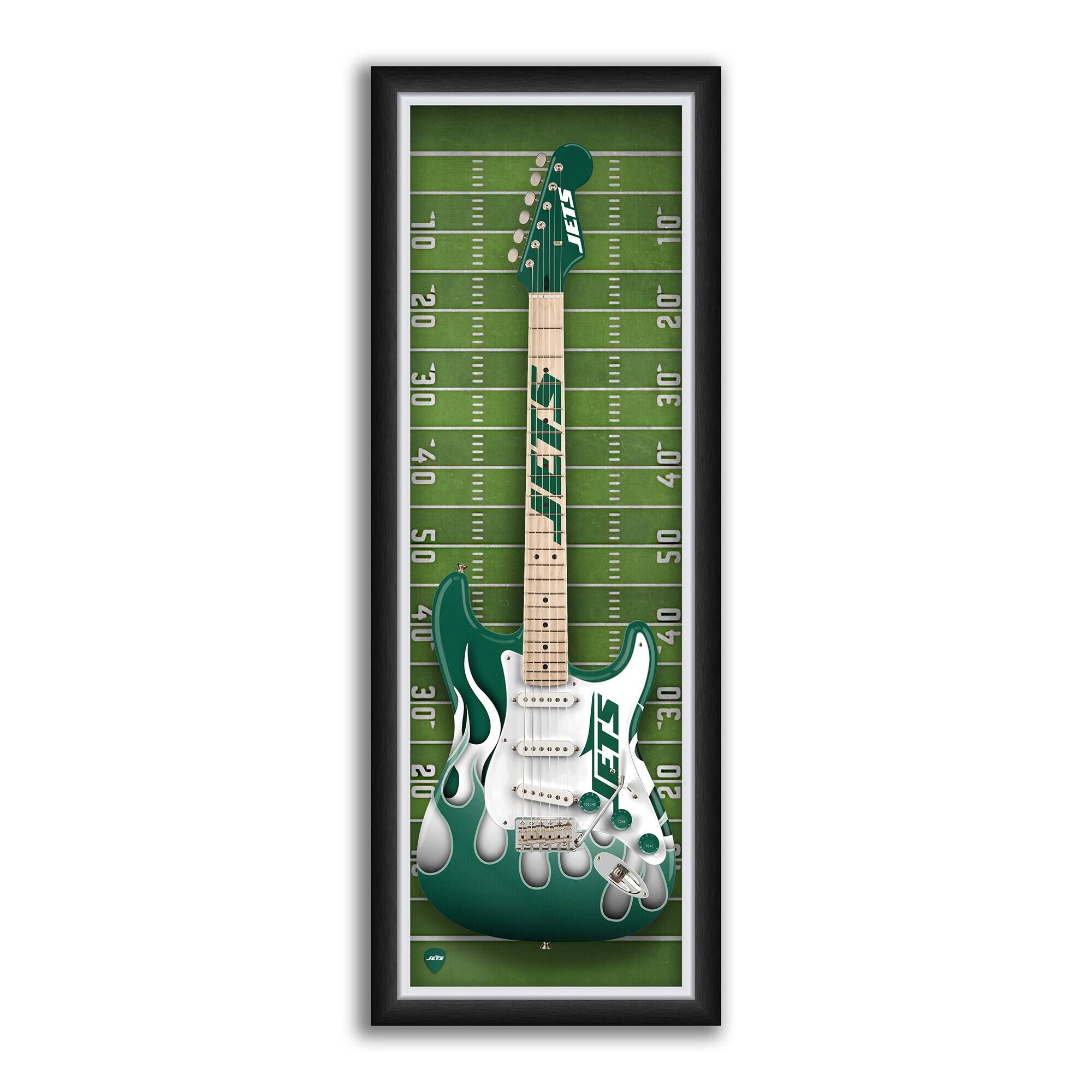 14" x 37" Framed Electric Guitar Print