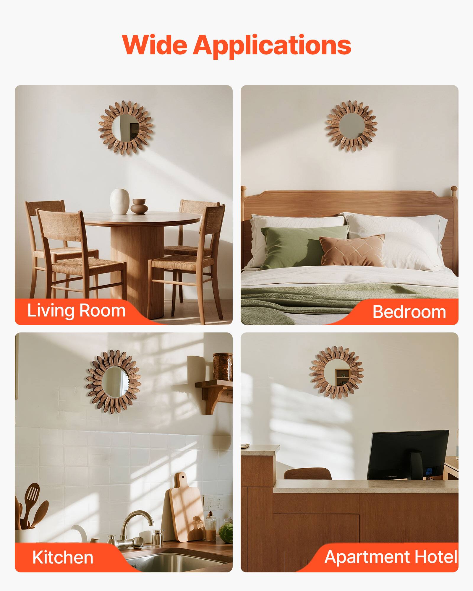 Wide Applications

- Living Room
- Bedroom
- Kitchen
- Apartment Hotel