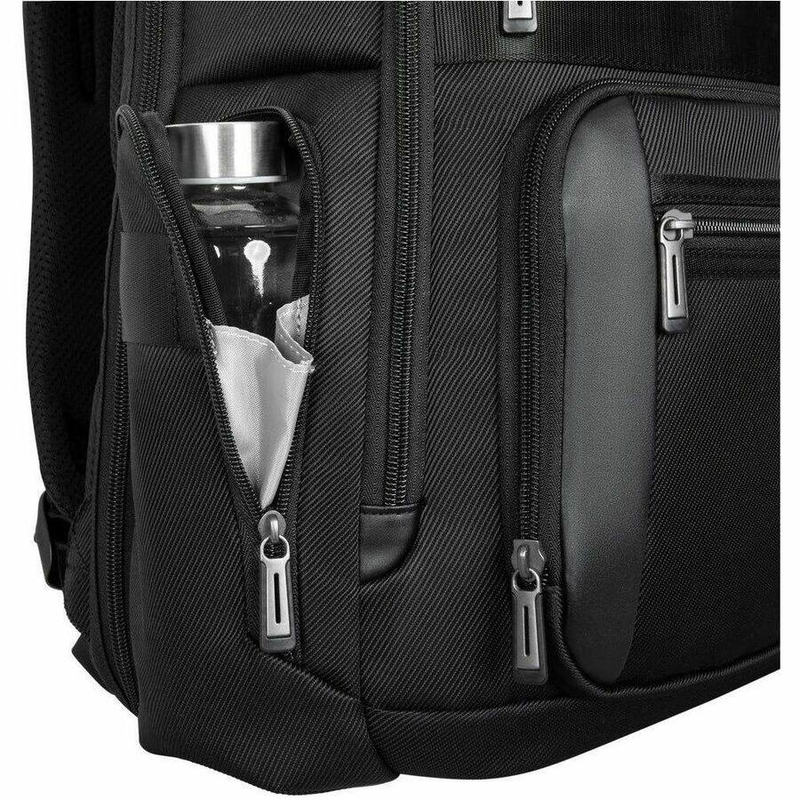 Alt View 7. Targus - Targus Mobile Elite TBB617GL Carrying Case (Backpack) for 15" to 16" Notebook - Black - TAA Compliant - Water Resistant - Black.