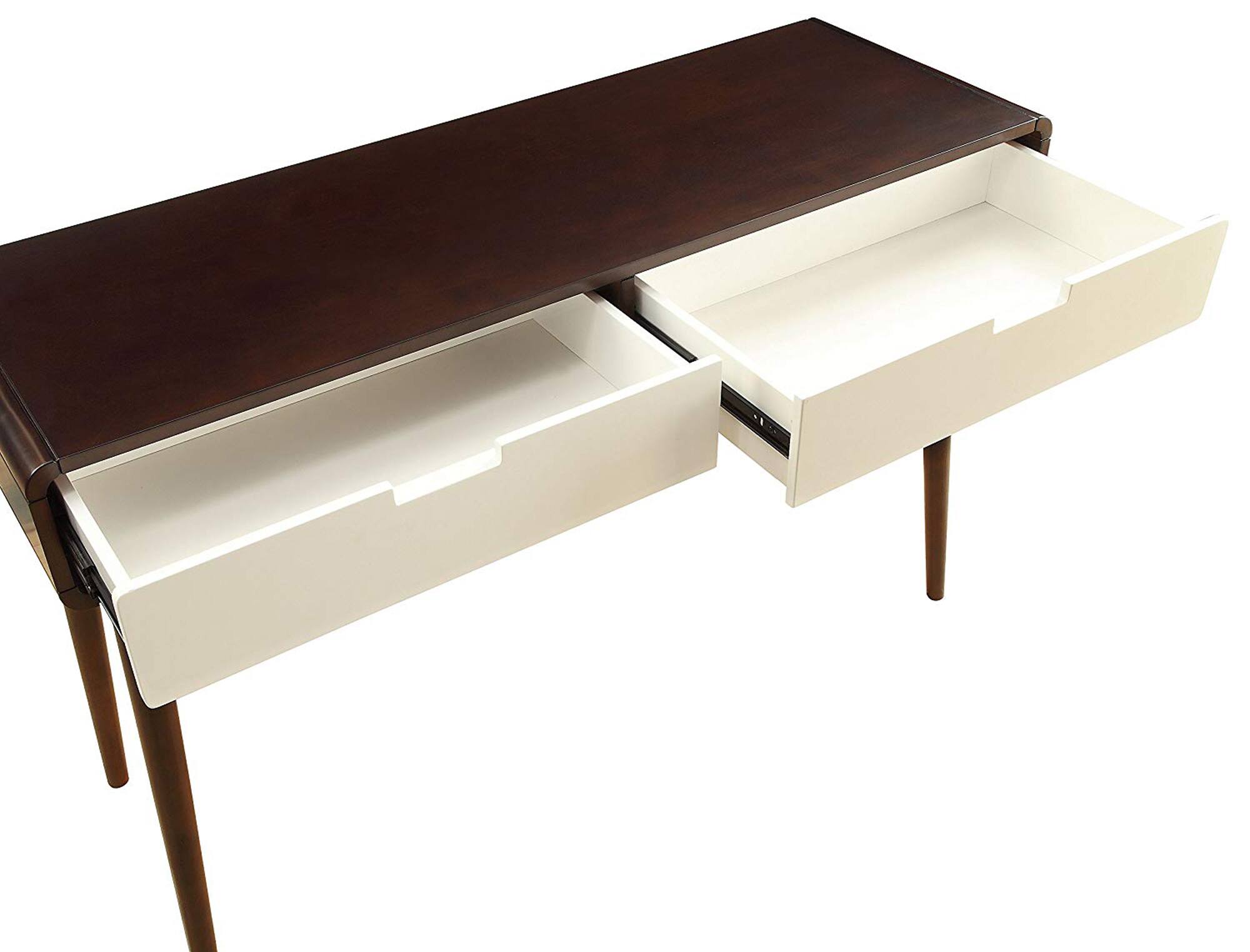 Alt View 2. Manhattan Lane - Beautiful Sofa Table With 2 Drawers - Brown & White.