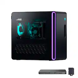 Dell - Upgraded - Alienware Aurora Gaming Desktop,Intel Core Ultra 7 265F,GeForce RTX 5080 16GB,32GB DDR5,1TB SSD+1TB Dock,Win 11 Pro - Black
