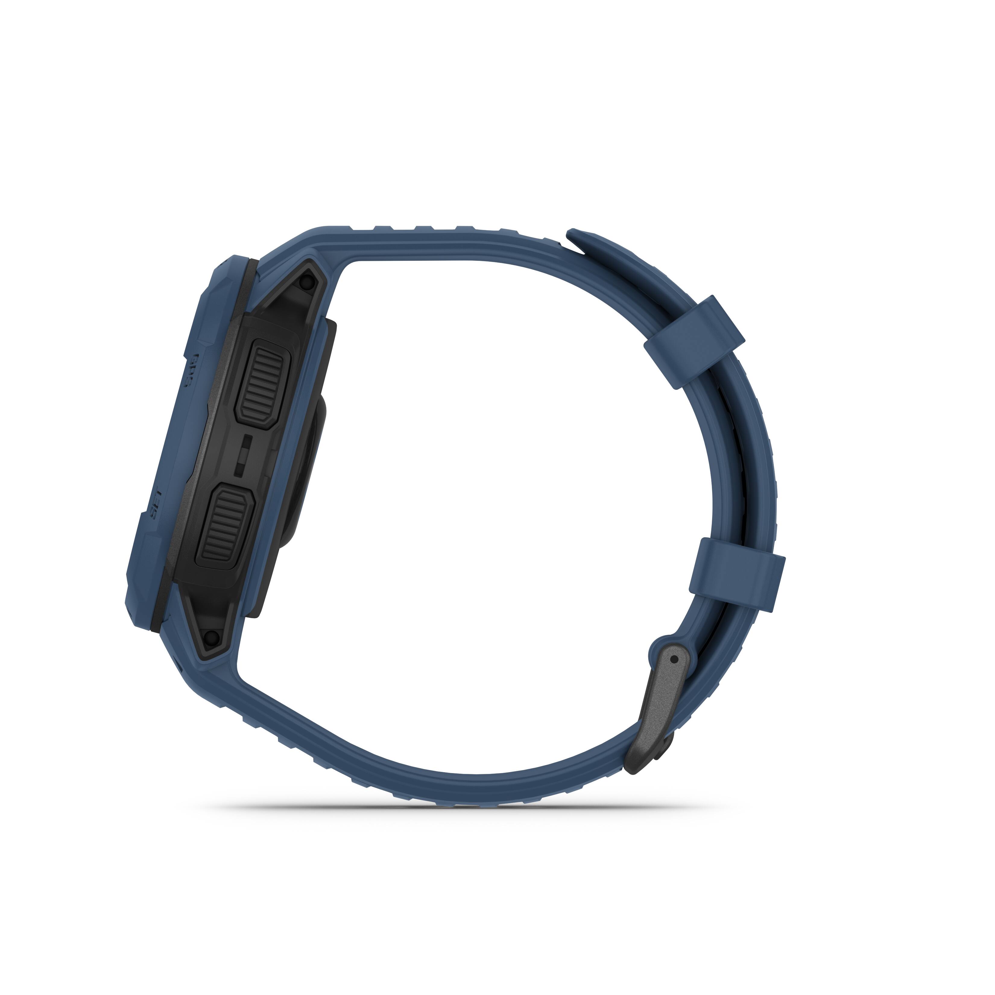 Alt View 2. Garmin - Instinct Crossover Solar 45mm Smartwatch Fiber-reinforced Polymer - Tidal Blue.