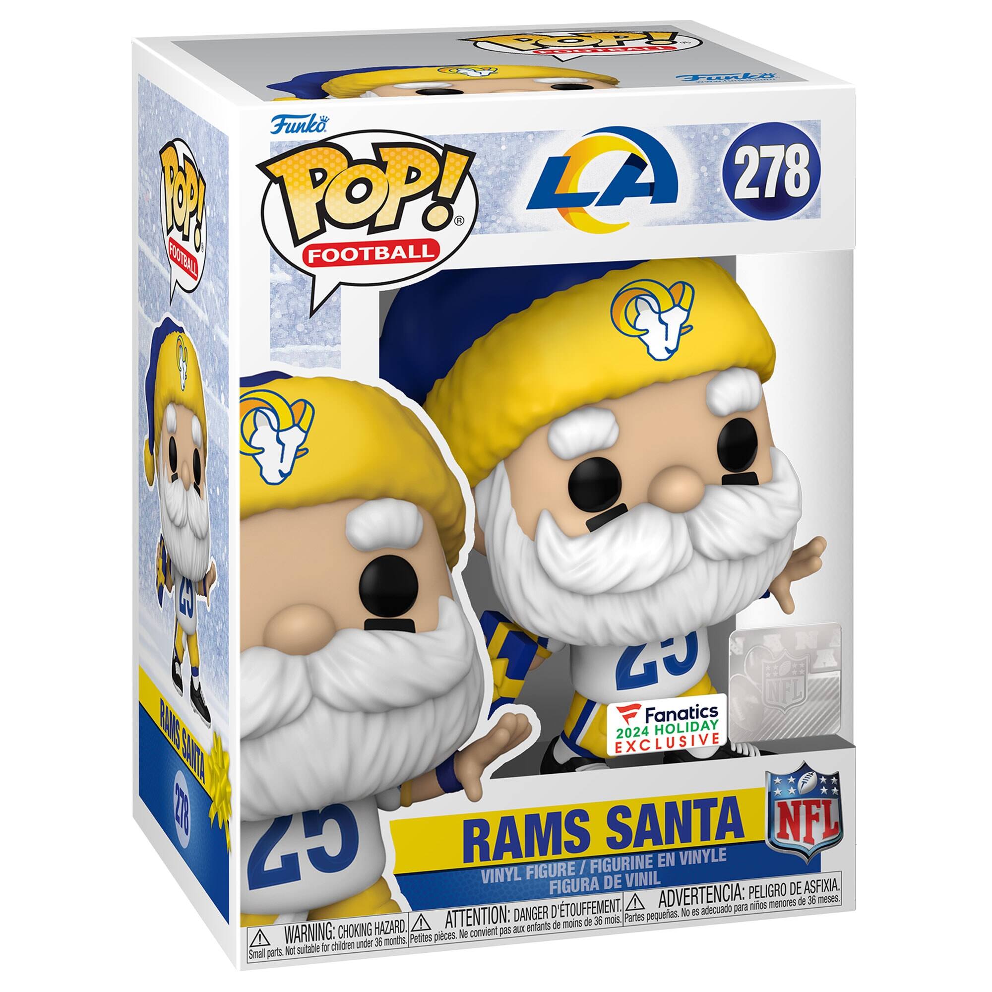 Los Angeles Rams Santa Funko Pop! 2024 Exclusive Vinyl Figure - Multicolor