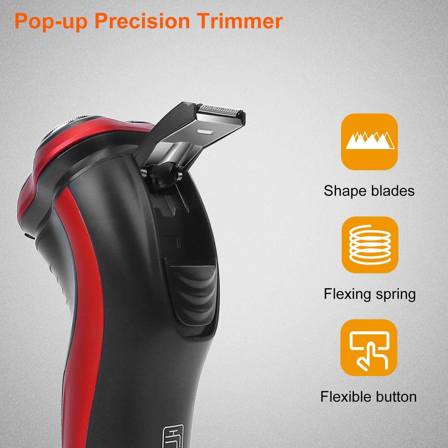 Pop-up Precision Trimmer

- Shape blades
- Flexing spring
- Flexible button