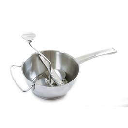 Norpro - 2 Quart Multi Purpose Food Mill with 2 Discs, Stainless Steel - Silver